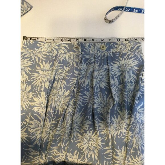 Vintage That's Me Women's Jacket Size 9/10 and Skirt Size 11/12 Set Floral Blue - Picture 13 of 14